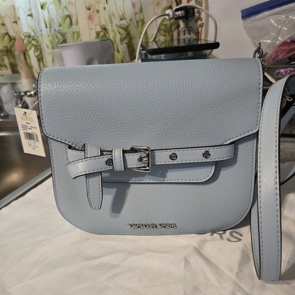 Michael Kors Light Blue Crossbody Bag - Picture 1 of 4
